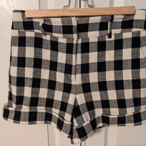 Veronica Beard Carito Black & White Gingham Short